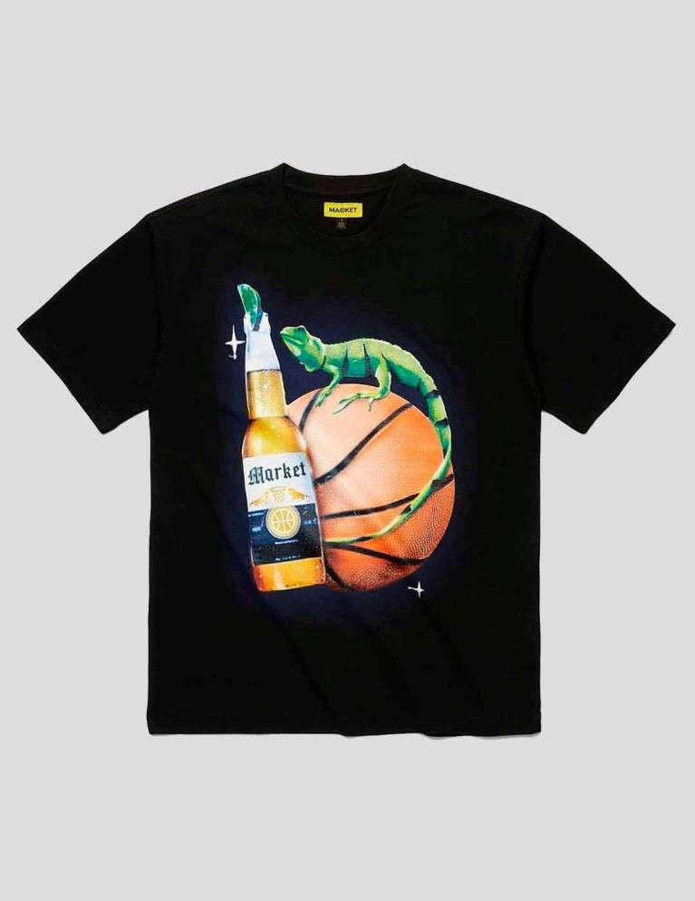 MARKET refreshing lizard tee black